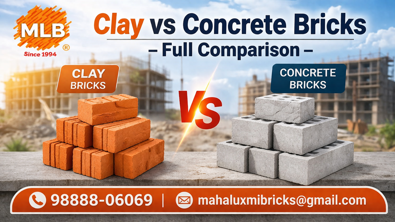 Clay vs Concrete Bricks