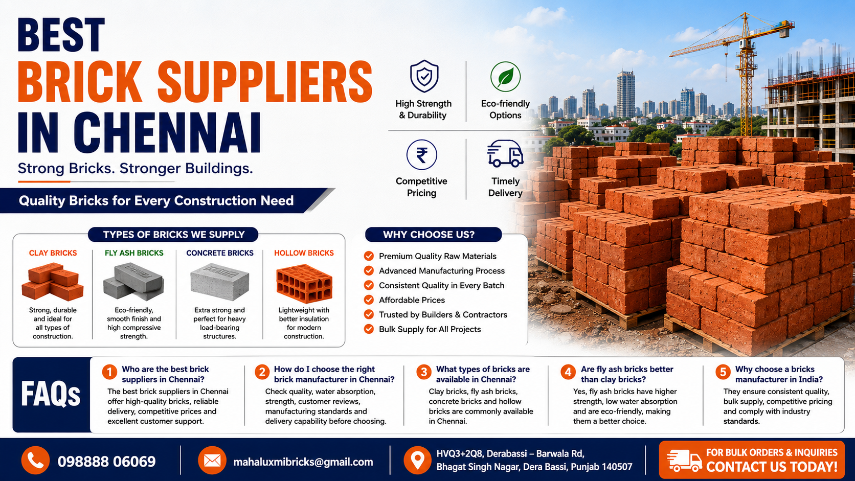 Best brick suppliers in Chennai