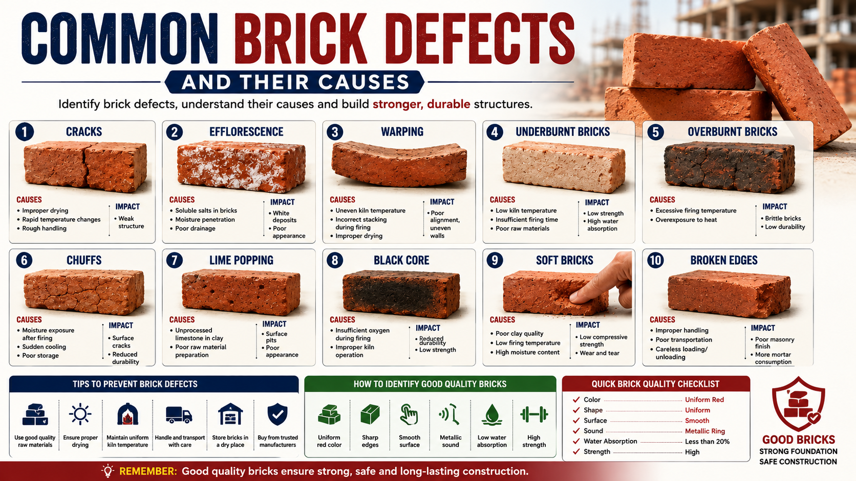 Common Brick Defects