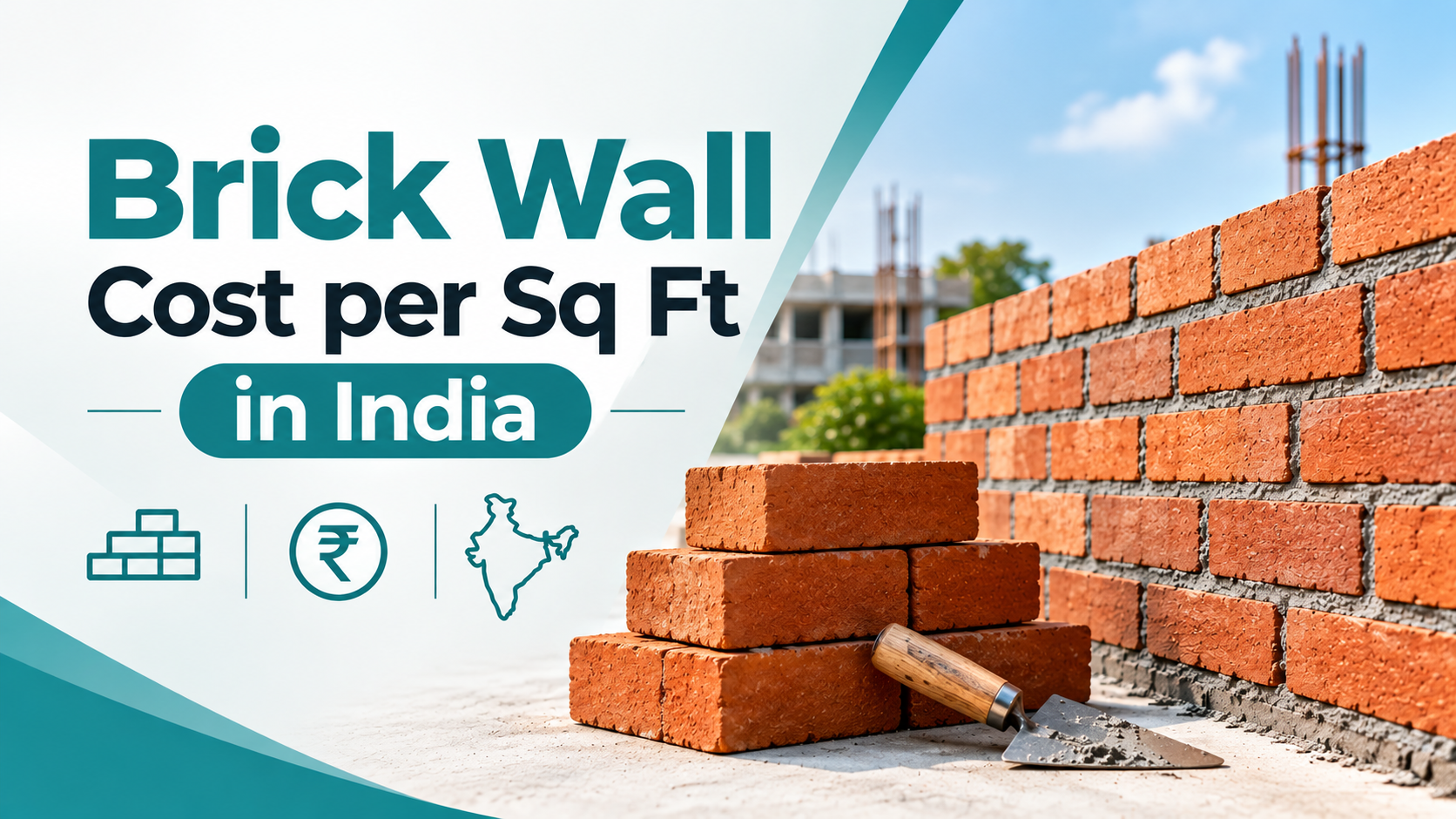 Brick Wall Cost per Sq Ft in India