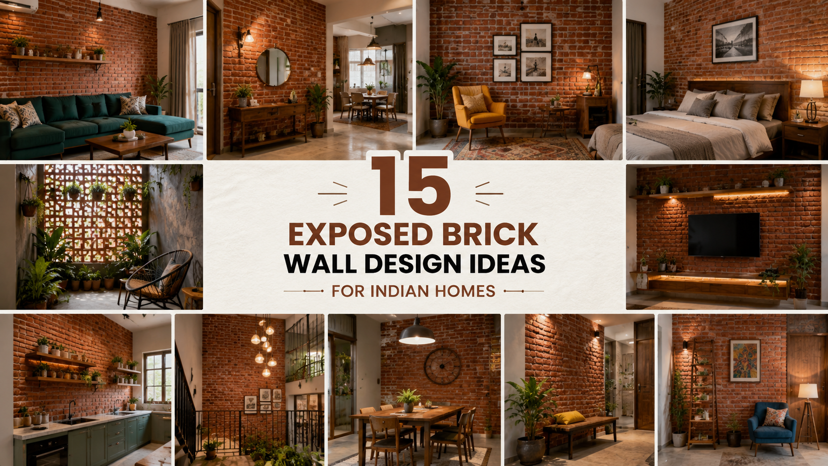 Read more about the article 15 Exposed Brick Wall Design Ideas for Indian Homes